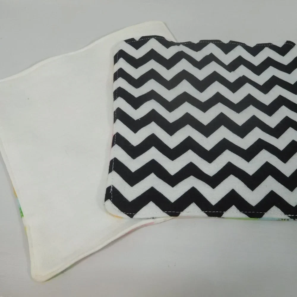 Hand Crafted Cotton Flannel Baby Washclothes insects & Butterflys (2) 7.5 x 7.5